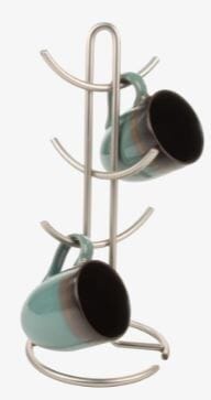 Euro Countertop Mug Tree - Satin General Storage The Cooks Kitchen