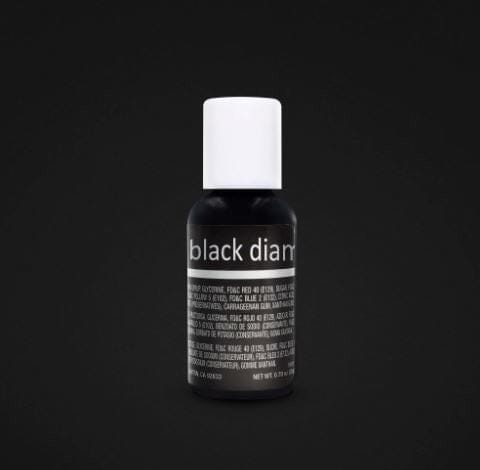 Chefmaster Liqua-gel Food Colour - Black Diamond 0.7oz/20ml Colouring The Cooks Kitchen