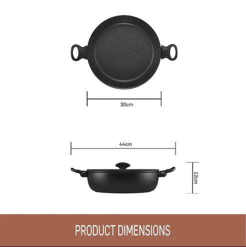 Essteele Per Domani Nonstick Induction Covered Sautéuse 30cm/5.5l Frypan - Chef Pan - Saute Pan The Cooks Kitchen