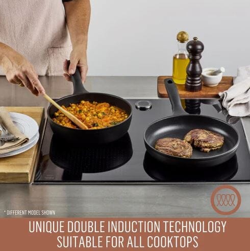 Essteele Per Domani Nonstick Induction Covered Sautéuse 30cm/5.5l Frypan - Chef Pan - Saute Pan The Cooks Kitchen