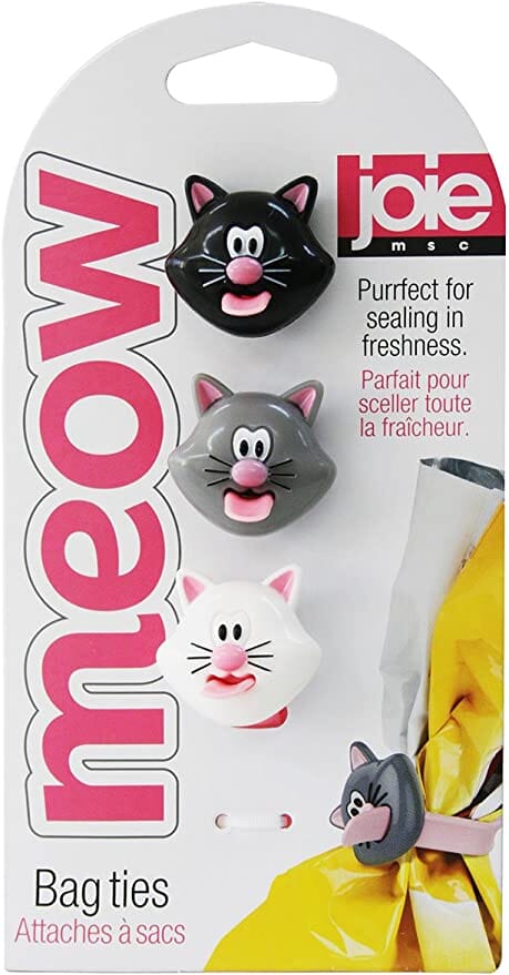 Joie Meow 3pc Bag Ties Novelty Gifts The Cooks Kitchen Mandurah
