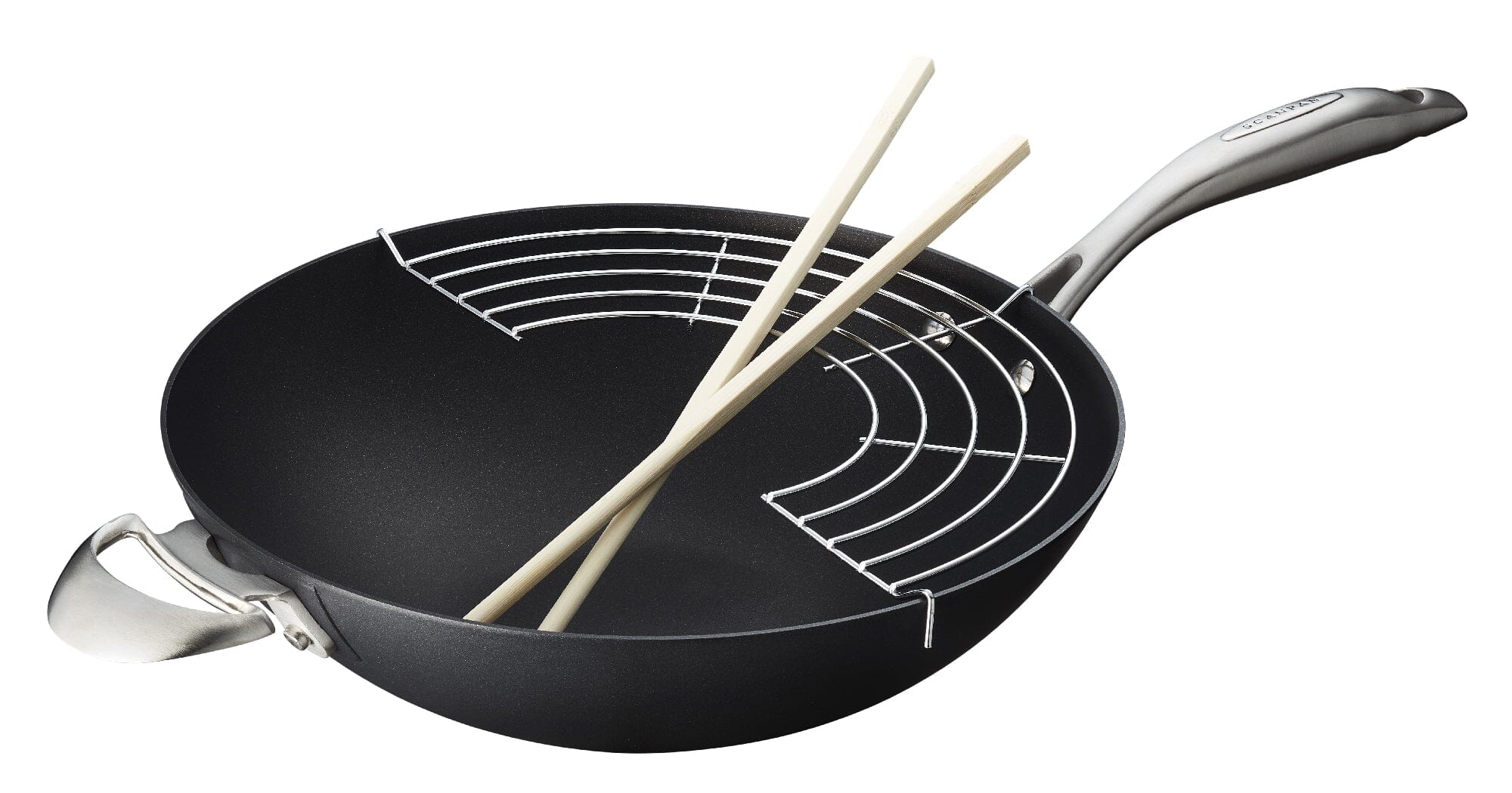 Scanpan Pro Iq 32cm Wok Woks & Stirfrys The Cooks Kitchen Mandurah