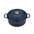 Chasseur Gourmet Round French Oven 24cm/4l Midnight Blue Cast Iron Casseroles The Cooks Kitchen Mandurah