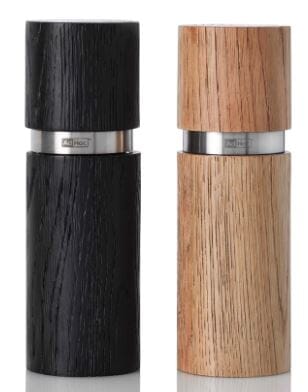 Adhoc Textura Salt & Pepper Mill Set Dark & Light 15cm Salt & Pepper Grinders & Mills The Cooks Kitchen