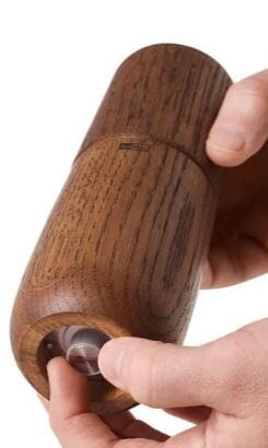 Adhoc Pepper & Salt Mill Yono Dark 18cm Salt & Pepper Grinders & Mills The Cooks Kitchen