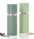 Adhoc Textura Pepper & Salt Mill Set 15cm - Dark Green And Light Green Salt & Pepper Grinders & Mills The Cooks Kitchen
