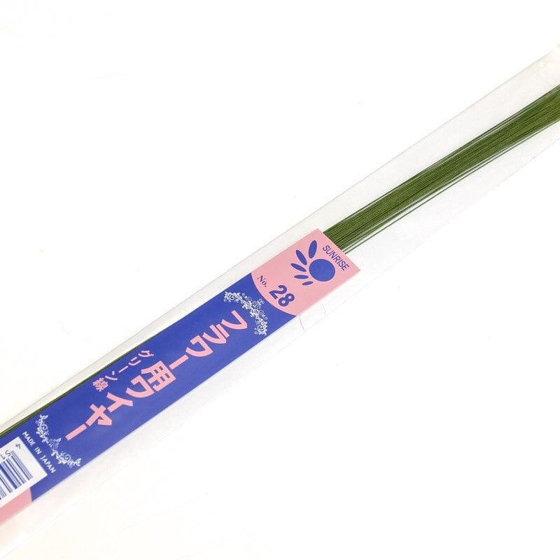 Sunrise Floral Wire 28 Gauge - Green (50 Pack) Flower Making The Cooks Kitchen Mandurah