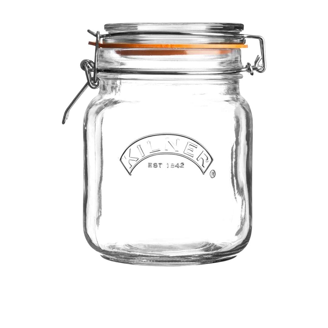 Kilner Square Clip Top Jar 1l Preserving Jars The Cooks Kitchen