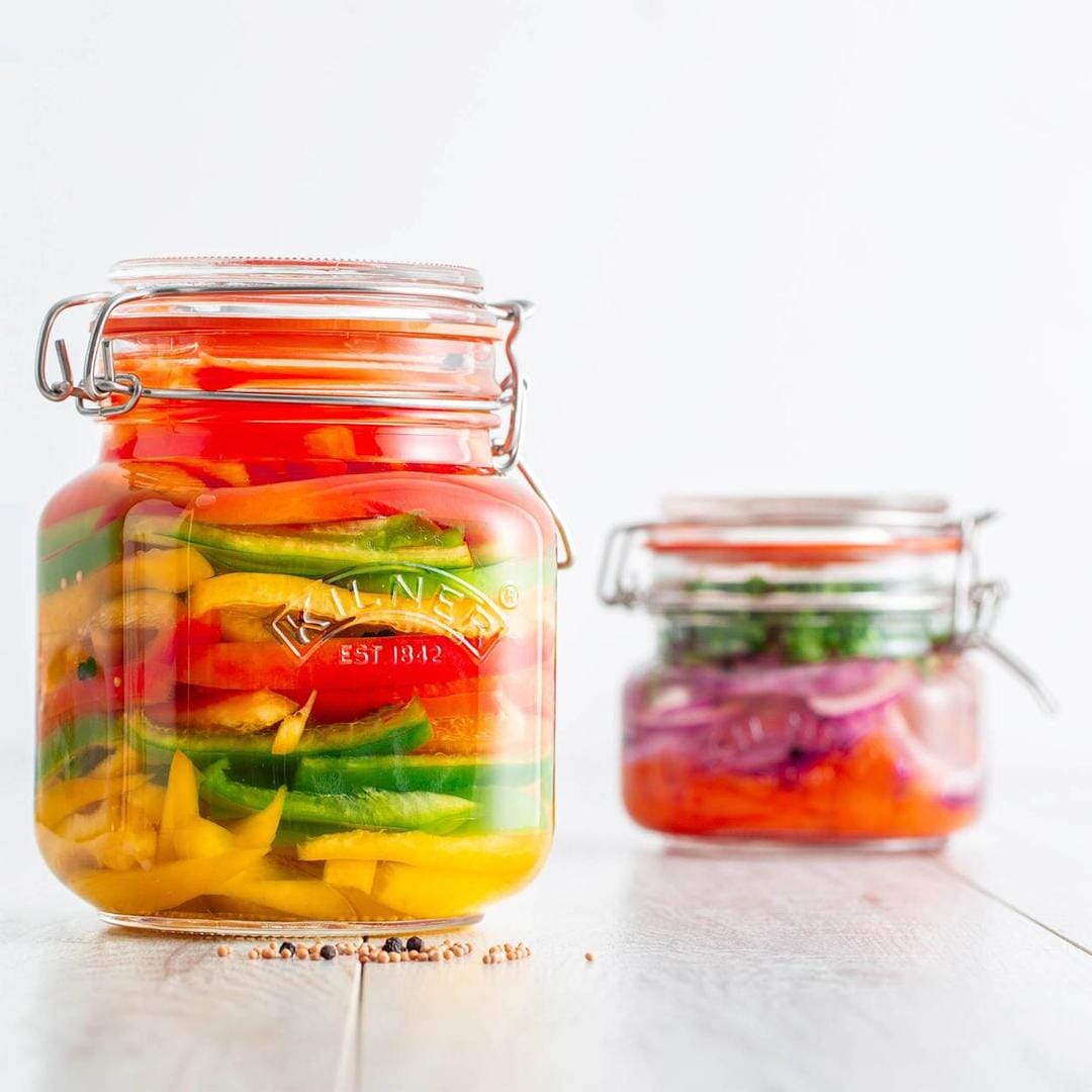 Kilner Square Clip Top Jar 1l Preserving Jars The Cooks Kitchen
