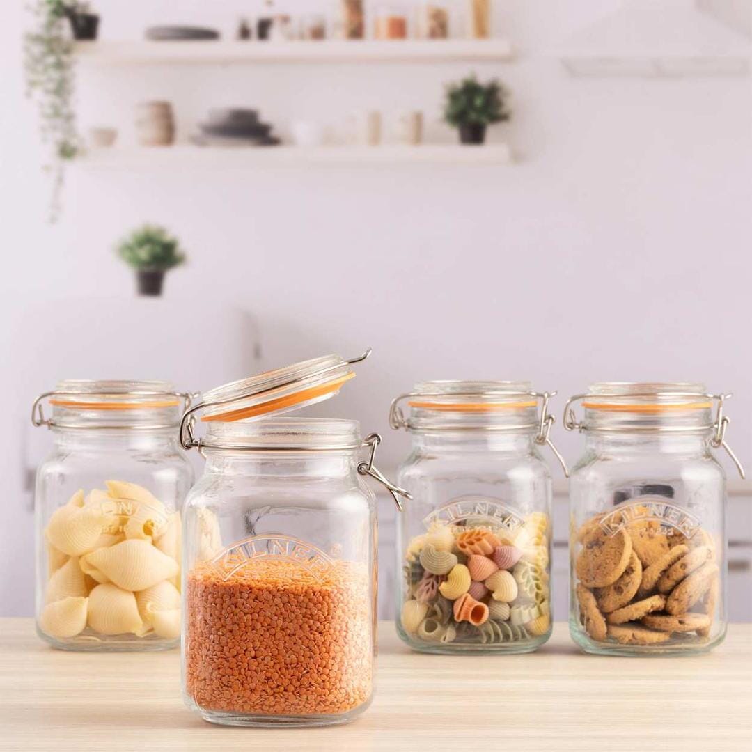 Kilner Square Clip Top Jar 1.5l Preserving Jars The Cooks Kitchen