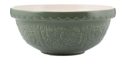 Mason Cash Forest Green Mixing Bowl 26cm Mixing Bowls & Pudding Bowls The Cooks Kitchen