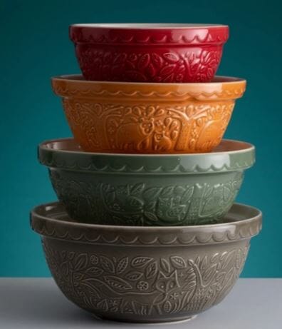 Mason Cash Forest Green Mixing Bowl 26cm Mixing Bowls & Pudding Bowls The Cooks Kitchen