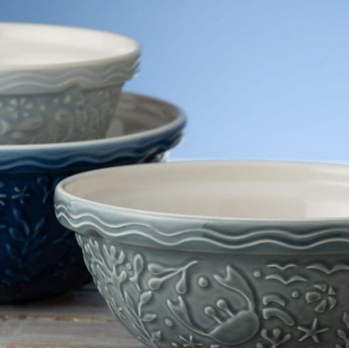 Mason Cash Nautical Grey Mixing Bowl 26cm Mixing Bowls & Pudding Bowls The Cooks Kitchen