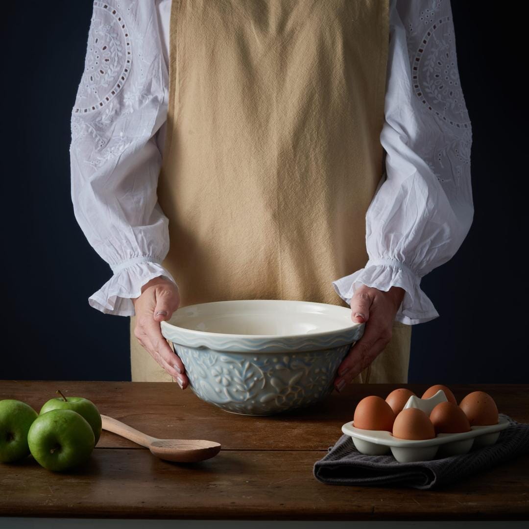 Mason Cash Nautical Blue Mixing Bowl 24cm/2l Light Blue Mixing Bowls & Pudding Bowls The Cooks Kitchen