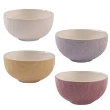 Mason Cash - Meadow Set Of 4 Prep Bowls 10cm Mixing Bowls & Pudding Bowls The Cooks Kitchen