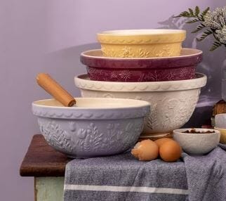 Mason Cash Meadow Tulip Mix Bowl 24cm/2l Mixing Bowls & Pudding Bowls The Cooks Kitchen
