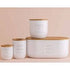Typhoon Eden Bread Bin 6l White Bread & Butter Storage The Cooks Kitchen
