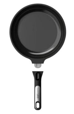 Berghoff Leo Phantom Frying Pan With Detatchable Handle - Size 24cm Black Frypan - Chef Pan - Saute Pan The Cooks Kitchen