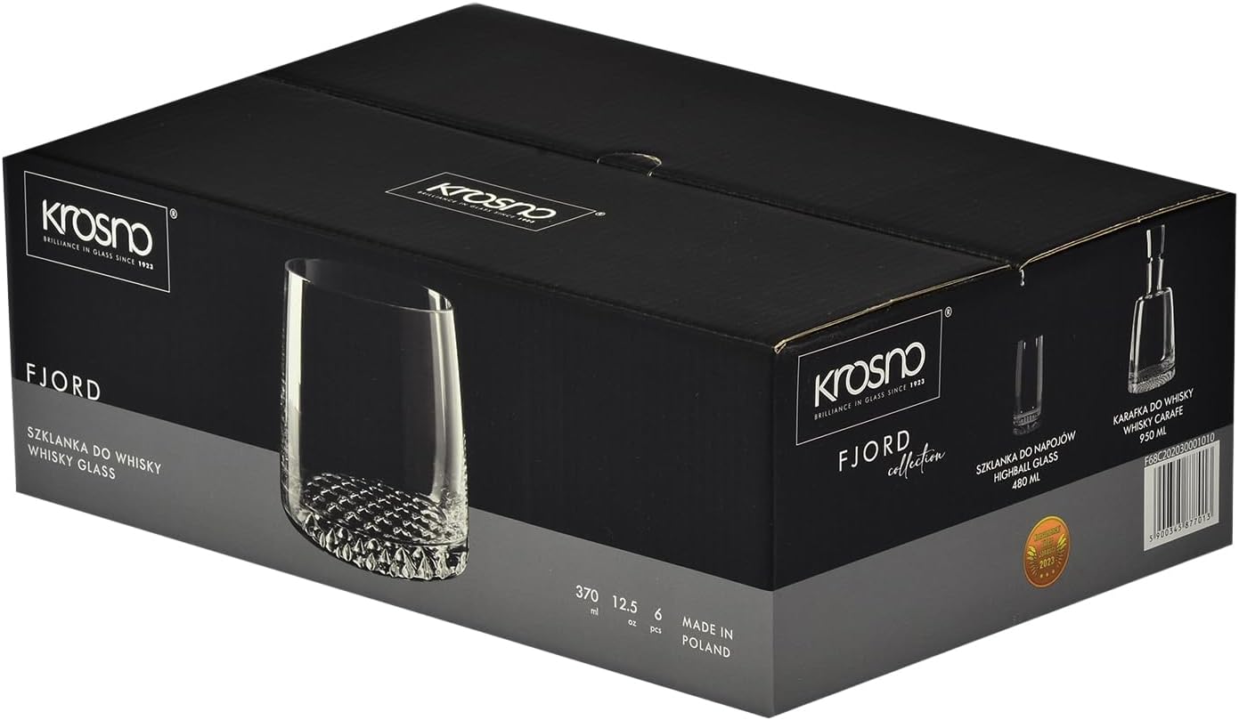 Krosno Fjord Tumbler Set Of 6 370ml