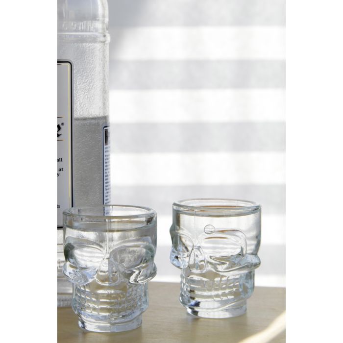 Kikkerland Clear Shot Glasses, Set Of 4