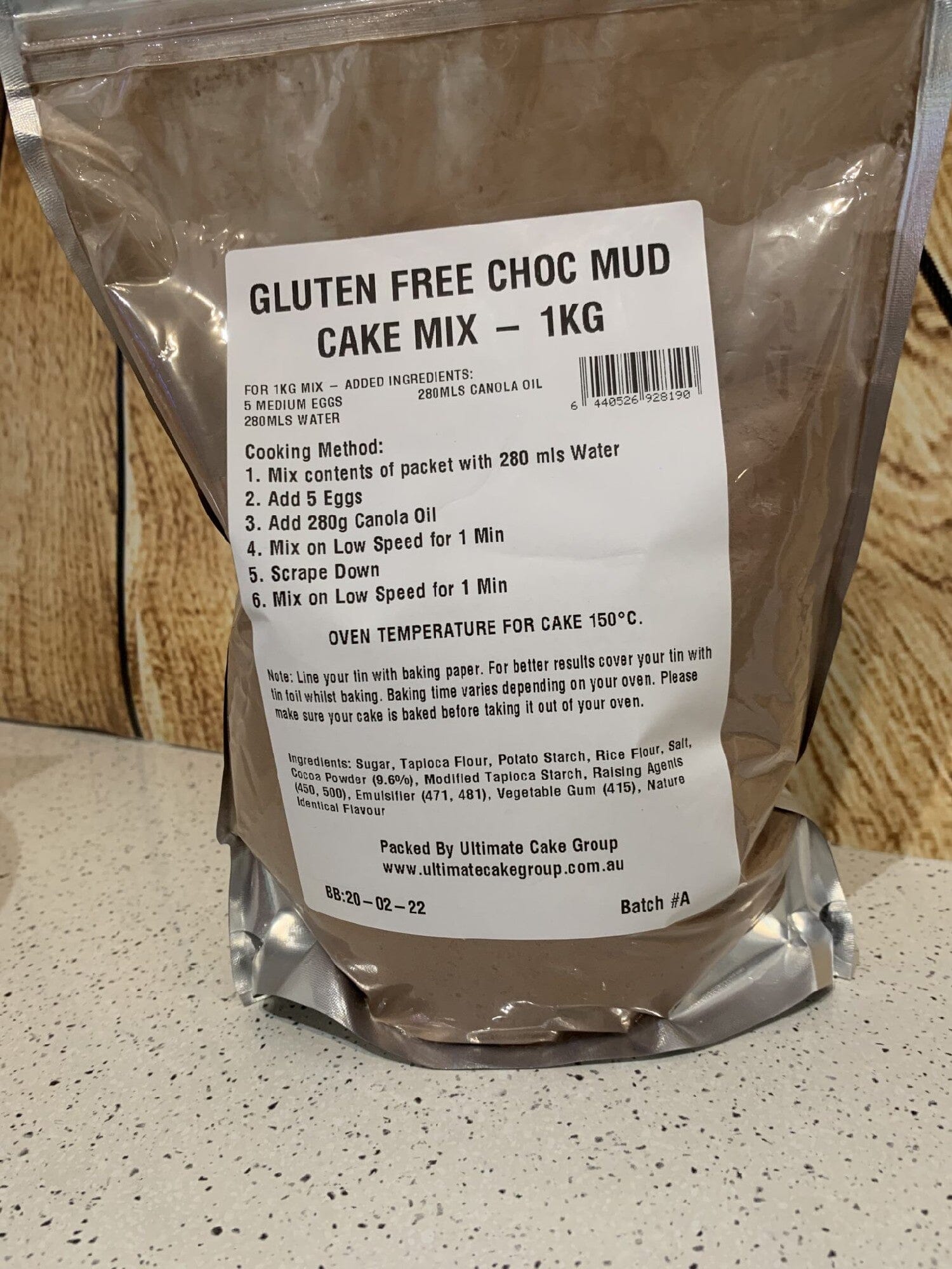 Bakels Gluten Free Chocolate Mud Cake Mix 1kg Cake Mixes The Cooks Kitchen