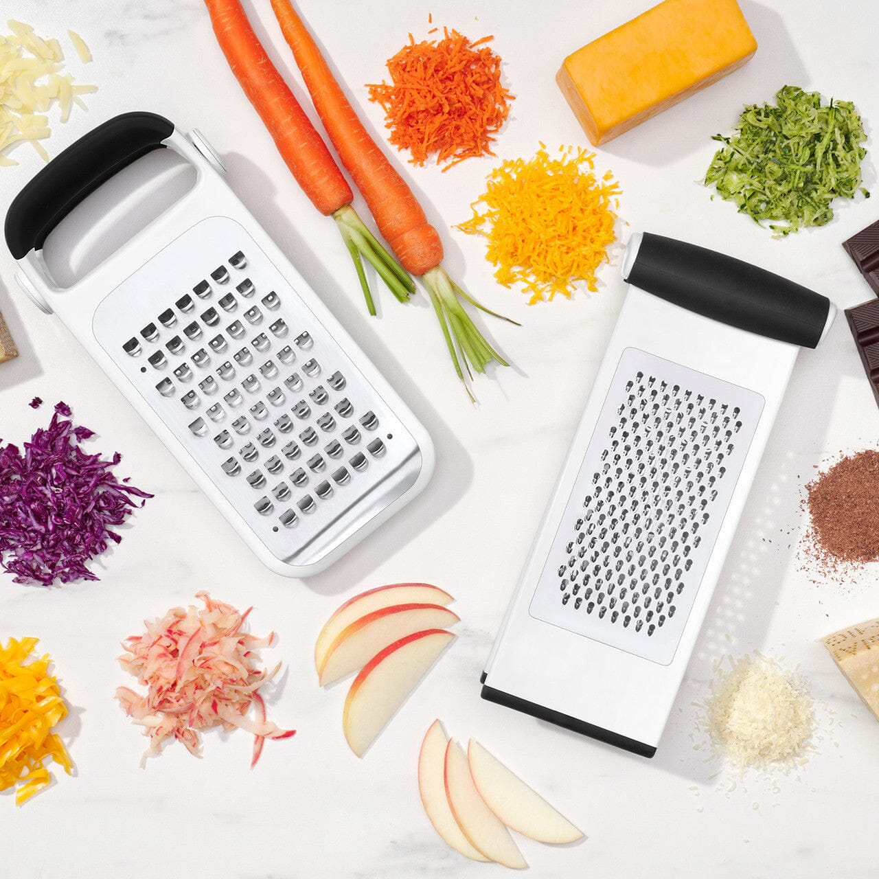 Oxo Good Grips Etched Two Fold Grater Corers & Graters The Cooks Kitchen