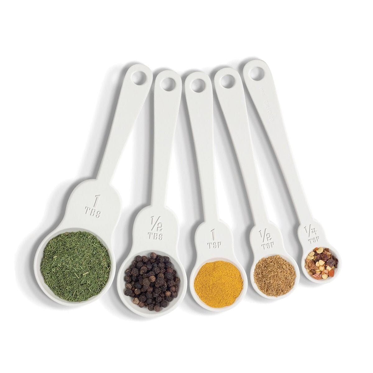 Fred M-spoons Matryoshka Measuring Spoons Set Of 5 White 0.9x4.6x14.6cm Scales The Cooks Kitchen Mandurah