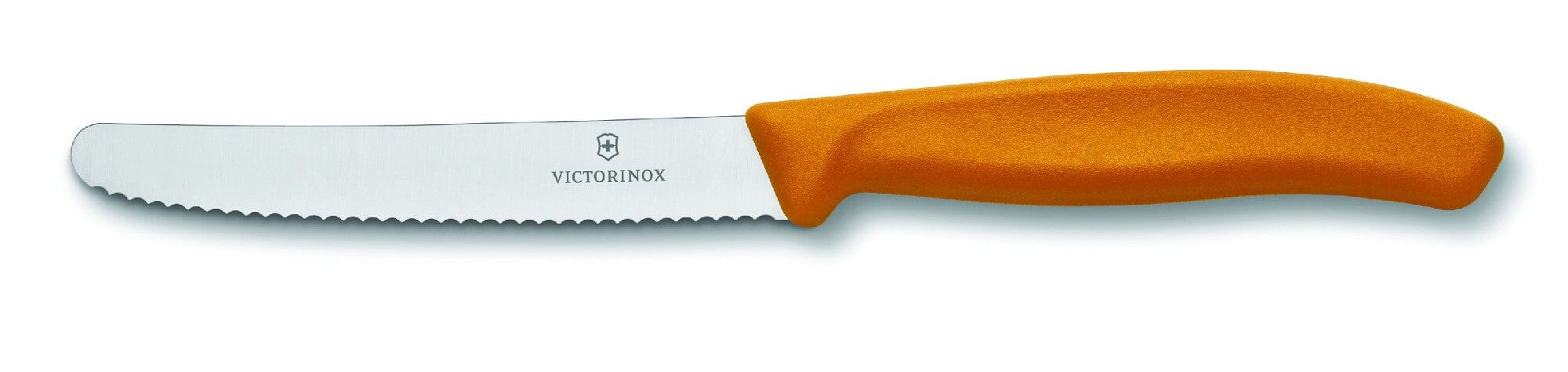 Victorinox Tomato & Sausage Knife 11cm - Orange Steak Knives The Cooks Kitchen