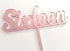 Cake Craft Number Sixteen Rose Gold Mirror Acrylic Cake Topper Acrylic Cake Toppers The Cooks Kitchen