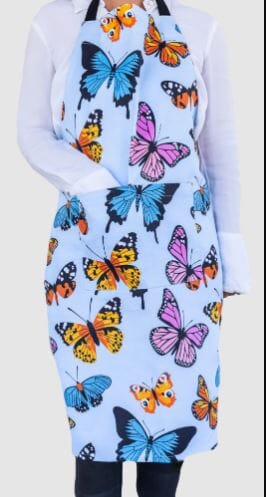 Allgifts Australia Apron (heavy Drill) - Butterfly Aprons The Cooks Kitchen