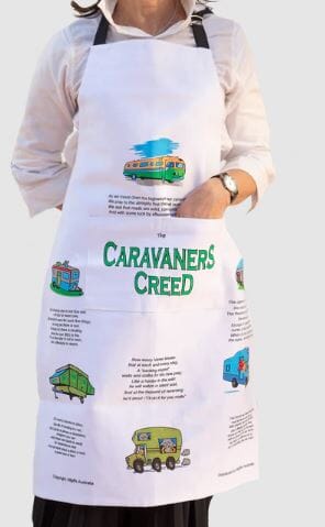 Allgifts Australia Apron (heavy Drill) - Caravaners Creed Aprons The Cooks Kitchen
