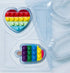 Bwb - 3pc Chocolate Mold - Ice Cream And Heart Pop It