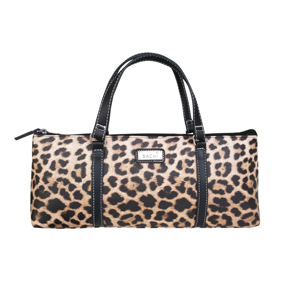 Sachi Insulated Wine Purse - Leopard Natural Barware Accessories The Cooks Kitchen Mandurah