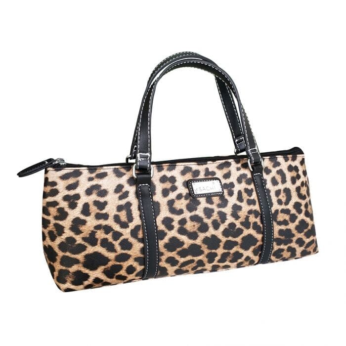 Sachi Insulated Wine Purse - Leopard Natural Barware Accessories The Cooks Kitchen Mandurah