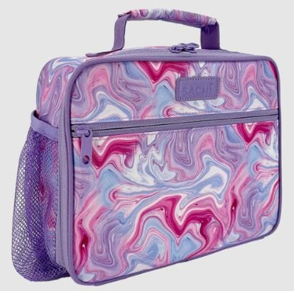 Sachi Style 321 Insulated Crew Lunch Bag With Bottle Holder - Marble Swirls Lunch Bags The Cooks Kitchen
