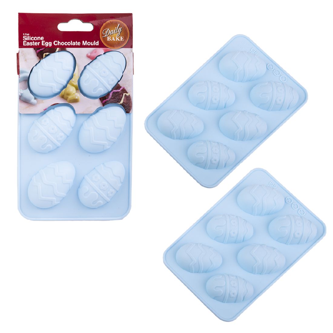 Daily Bake Silicone Easter Egg 6 Cup Chocolate Mould Set/2 Silicone Moulds The Cooks Kitchen Mandurah