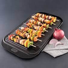 Pyrocast Rectangular Grill Tray 48x26x2.2cm Oven to Tabletop The Cooks Kitchen