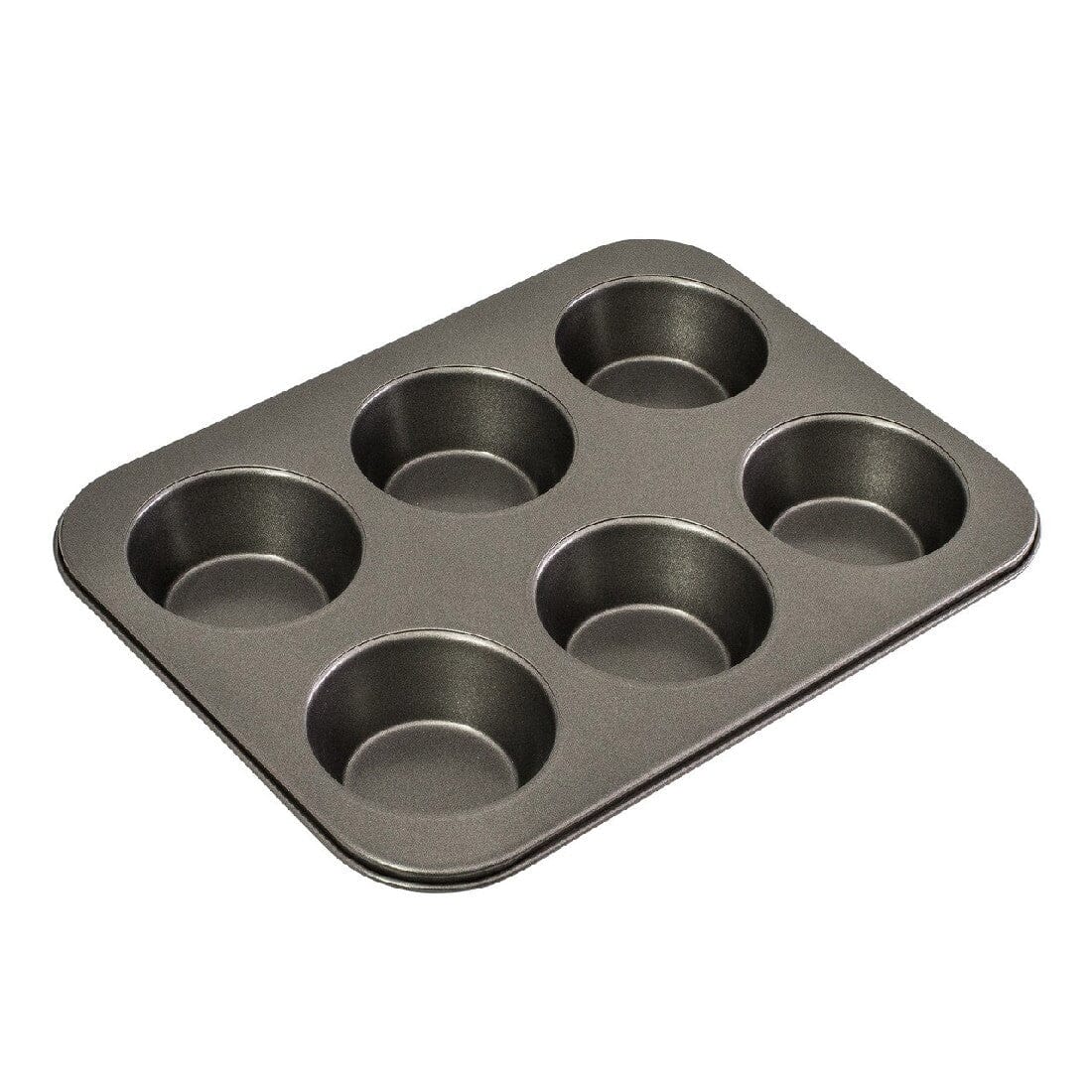 Bakemaster 6 Cup Large Muffin Pan 35x26cm Baking Tins, Trays, Pans & Ramekins The Cooks Kitchen Mandurah