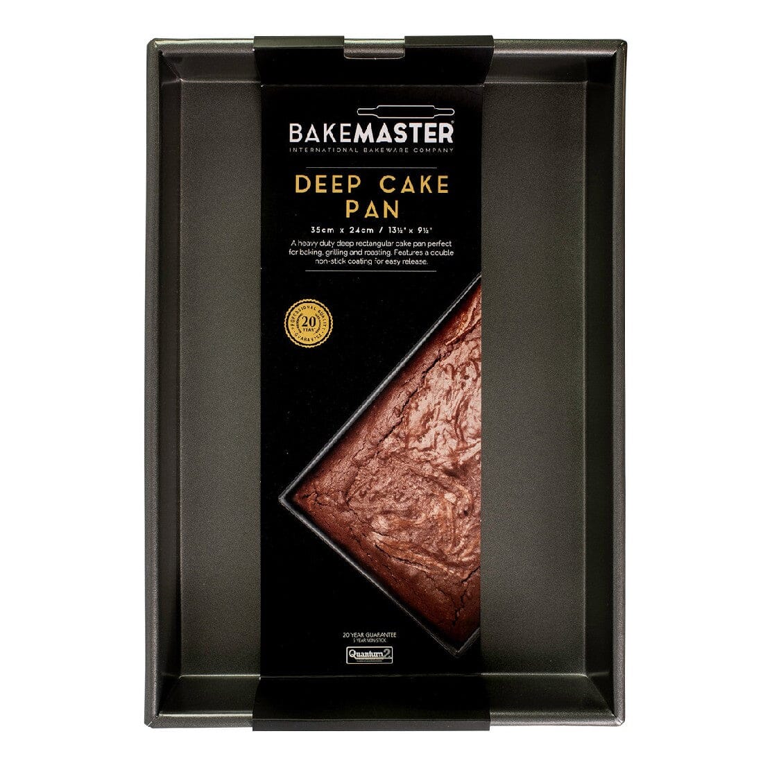 Bakemaster Rectangular Deep Cake Pan 35x24x5cm Baking Tins, Trays, Pans & Ramekins The Cooks Kitchen Mandurah