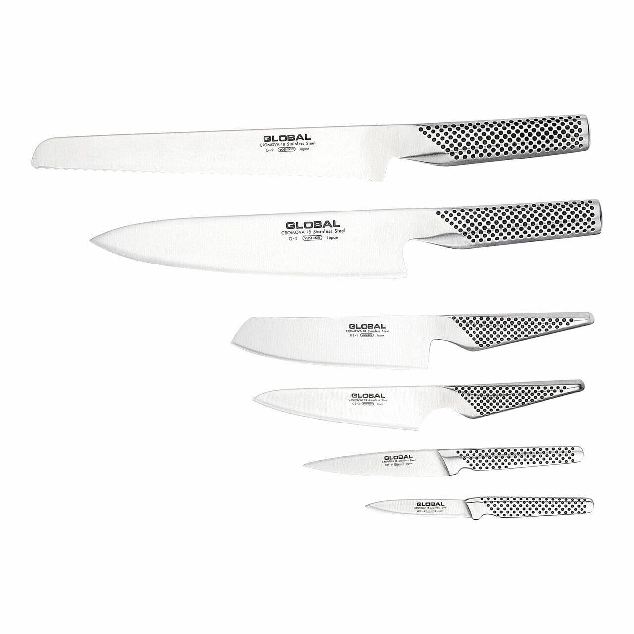 Global 7 Piece Knife Block Set Knife Sets The Cooks Kitchen Mandurah