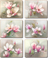 Cinnamon Magnolias Coasters - Set Of 6
