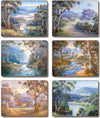 Cinnamon Bradleys Streams Coasters - Set Of 6