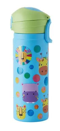 Maxwell & Williams Kasey Rainbow - Critters Double Walled Insulated Bottle 550ml - Blue Drink Bottles The Cooks Kitchen