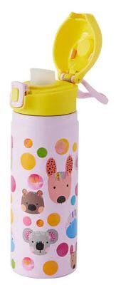 Maxwell & Williams Kasey Rainbow - Critters Double Walled Insulated Bottle 550ml - Pink Drink Bottles The Cooks Kitchen