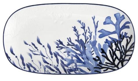 Maxwell & Williams - Blue Coral Rectangle Platter With Dip Bowl Platters & Bowls The Cooks Kitchen