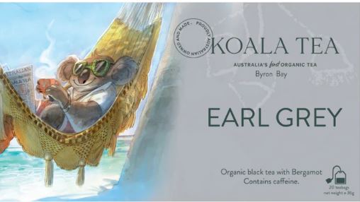 Earl Grey Koala Design - 20 Organic Tea Bags