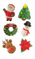 Cake Craft - Christmas Set Sugar Decorations 6pk Edible Decorations The Cooks Kitchen