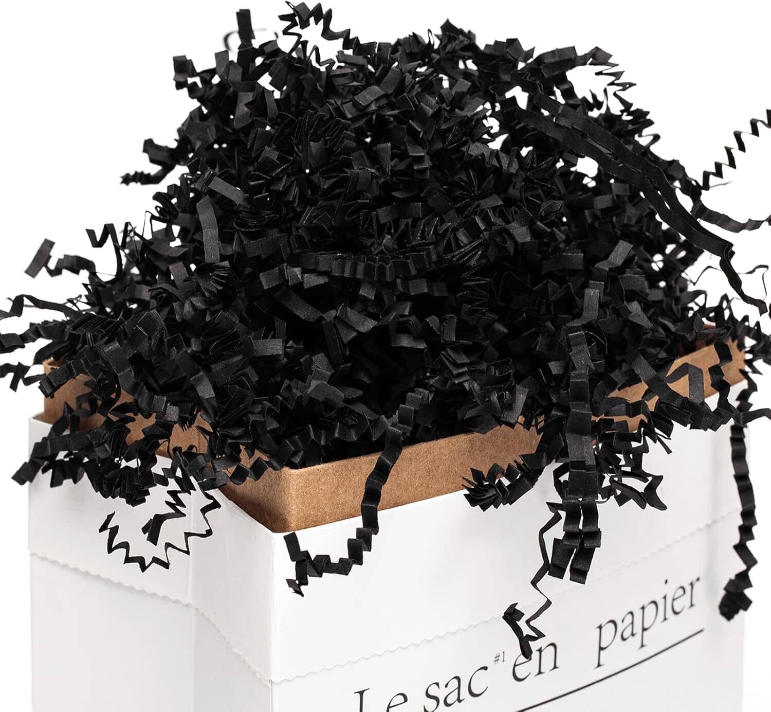 Shredded Paper - Black Boards & Boxes & Packaging The Cooks Kitchen Mandurah
