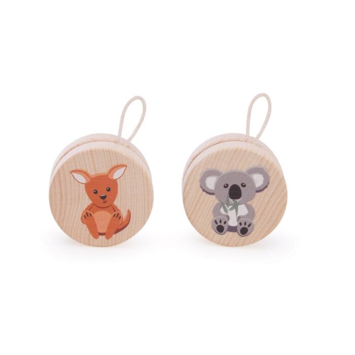 Aussie Animals Wooden Yoyo Children's Giftware The Cooks Kitchen
