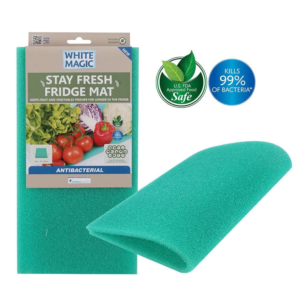 White Magic Stay Fresh Fridge Mat Antibacterial Fruit & Vegetable Storage The Cooks Kitchen Mandurah